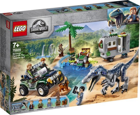 lego Jurassic World Confrontatie met Baryonyx: de Schattenjacht - 75935 Dit geweldige Jurassic World dinosaurusspeelgoed is leuk om te verzamelen en om een onvergetelijke schattenjacht mee na te spelen!