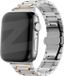 Bandz Deluxe Stalen Schakel Band Geschikt voor Apple Watch 44mm/45mm/46mm/49mm - Zilver/Goud