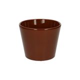 Pot de fleurs, terre cuite, brun cognac, Ø 12 cm