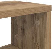 vidaXL Studiobureau artisanaal eiken 152 x 42,5 x 36 cm bewerkt hout