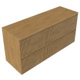 Saniclass Badkamermeubelset - 140x45x62cm - Mat Eiken Natural