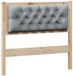 vidaXL Hoofdbord Massief Grenenhout Bruin en Lichtgrijs 90 cm