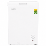 AUCMA 95 L Congélateur Coffre Convertible, Réfrigérateur & Congélateur Réversible, Mini Congélateur Profond Ouverture par le Haut, Classe Énergétique E, Fonctionnement Silencieux, Thermostat à 7 Niveaux, Panier Amovible & Tuyau de Dégivrage