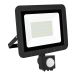 Matel capteur LED, plat, noir, 50 W