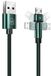USAMS U60 2A MicroUSB Kabel, 1m, Vert, Draaibaar