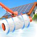 Brosse télescopique électrique, 6,5 mètre, convient aux panneaux solaires, fenêtres et toits