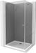 Mexen Pretoria cabine de douche avec porte battante 100 x 70 , graphite, chrome + receveur de douche plat