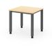 Hammerbacher Bureau 4 pieds carré avec pieds carrés - 80x80 cm