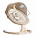 Bebe2luxe AVA Balancelle électrique et transat pour bébé, compatible Bluetooth, transat apaisant portable pour bébé avec mouvements de balancement et sons intégrés (beige)