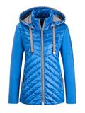 Goldner Gewatteerde jas met afneembare capuchon blauw maat 42