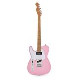 Fazley Elektrische gitaar - Met gratis lessen - incl. gigbag - Roze