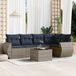 Maison Exclusive - Ensembles de salon 6 pièces pour jardin avec coussins, gris, en polyrotin