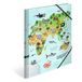HERMA Verzamelmappen A4 wereldkaart, 3 stuks
