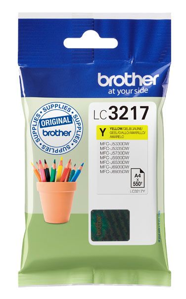 Brother LC-3217Y Yellow Ink Cartridge - Original