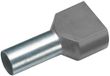 Vogt Verbindungstechnik 490208D Dubbele adereindhulzen 0.75 mm² Deels geïsoleerd Grijs 100 stuk(s)