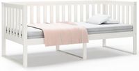 vidaXL Slaapbank 90x190 cm massief grenenhout wit