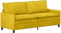 vidaXL Bank Geel 196 x 81 x 87,5 cm Fluweel