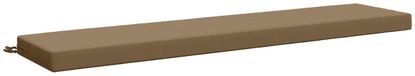vidaXL - Coussin de banc - SOEST - 100% Polyester - Taupe - 200 x 40 x 8 cm