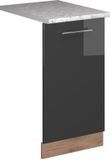 Vicco Fame-Line Vaatwasserfrontpaneel – 45 cm, WB Marmer Antraciet Hoogglans