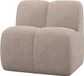 WOOOD Mojo Banc de salle à manger 84 cm Avec dossier - Moelleux - Sable foncé
