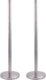 Merkloos RVS Toiletrolhouder 55 cm - Zilver (2 stuks)