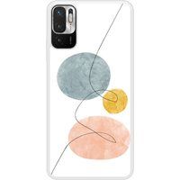 Redmi Beschermende siliconen case compatibel met Redmi Note 10 5G One line blauw