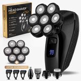 Wellshave 5 in 1 Scheerapparaat Mannen + Extra Scheerkop - Gezicht en Hoofd Trimmer - Head Shaver - Nat & Droog Shaver - Face en Head Shaver – Hoofd Kaal