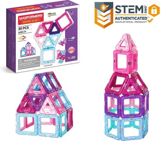 Magformers Inspire 14-delig - Magnetisch constructie speelgoed - 3+ jaar