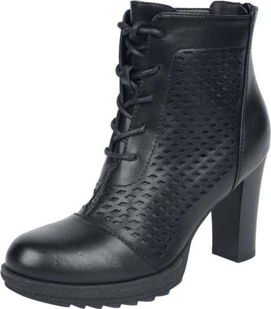 Black Premium by EMP Zwarte hoge hakken met ruitpatroon - Dames - EU41