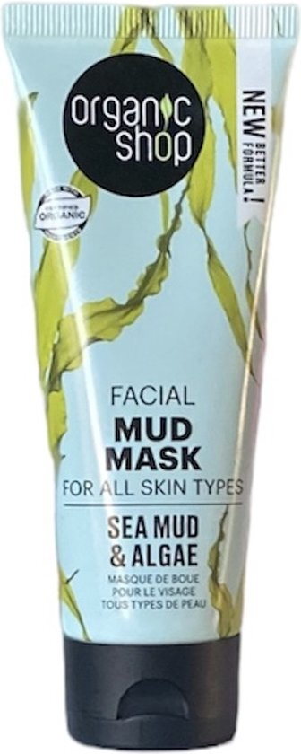 Organic Shop - Organic Algae &amp; Sea Mud Mud Mud Mask Organic Algae &amp; Sea Mud 75Ml