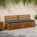 vidaXL - 1-delig - Bankkussen - VUGHT - 100% - Polyester - Antraciet