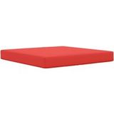 Coussin de canapé d'extérieur rouge 80 x 80 x 8 cm Polyester