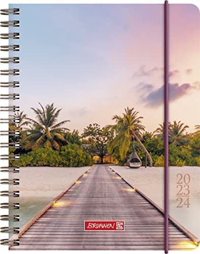 BRUNNEN Schoolagenda "Paradise" 2023/2024 - A6 - Meerkleurig