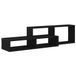 vidaXL Wand TV Stand 120 x 25 x 28,5 cm Bewerkt hout Zwart eiken