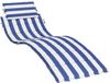 vidaXL Ligbedkussen gestreept oxford stof blauw en wit