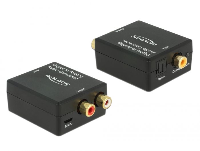 DeLOCK 63477 Audio Converter - Zwart
