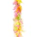 Funny Fashion Carnaval verkleed boa met veren - geel/roze - 200 cm - 45 gram - Glitter and Glamour - veel veertjes