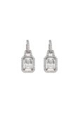 NAEMI Earrings Silver White Crystal Multi Gemstone 3 cm Women
