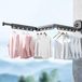 Sèche-linge mural avec crochets - Conception réglable et pliable pour balcon et espaces intérieurs