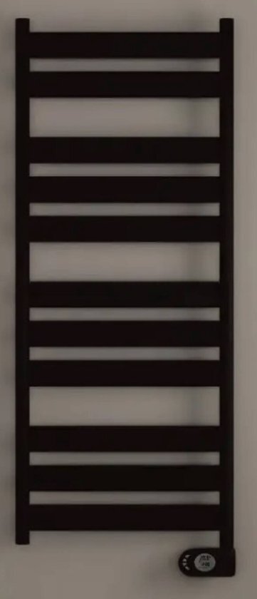 Zehnder Zeta elektrische designradiator - 160x60cm - 750W - mat zwart (RAL9205) zetbe-160-060-mq