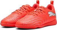 PUMA FUTURE 9 PLAY IT Jr Unisex Voetbalschoenen - Glowing Red-PUMA White-PUMA Black-PUMA Silver