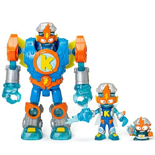 SUPERTHINGS RIVALS OF KABOOM Superbot Kazoom Power - joint-robot met vechtaccessoires, 1 Kazoom Kid en 1 SuperThing exclusief