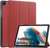 Selected by GSMpunt.nl Samsung Tablet Hoes Geschikt voor Samsung Galaxy Tab A11 / Tab A9 | Book Case met Standaard | Kunstlederen Beschermhoes | Tri-fold | Rood