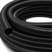 Wiltec flexibele toevoerslang 5 m, zwarte spiraalslang 25 mm (1") met versterking