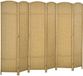 HOMCOM Paravent - Bois de pin - 240x1,6x170cm - Bois naturel