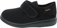 Fischer Comfortabele platte pantoffels voor volwassenen, uniseks, Zwart Zwart Zwart 222, 39 EU Breed