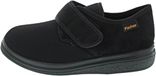 Fischer Comfortabele platte pantoffels voor volwassenen, uniseks, Zwart Zwart Zwart 222, 39 EU Breed