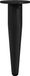 Pieds de meuble 2 pcs Noir Ø 40 x 98 mm Fer