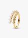 Pandora Behandelde Gecultiveerde Zoetwaterparels & Stenen Open Ring 163146C01-52