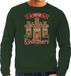 Bellatio Decorations foute kersttrui/sweater heren - Rudolf Reinbeers - groen - rendier/bier L